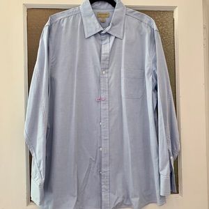 Powder blue men’s button up dress shirt